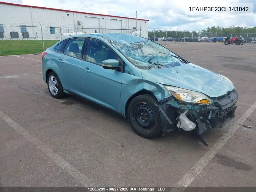2012 FORD FOCUS VIN 1FAHP3F23CL143042 — фото 2