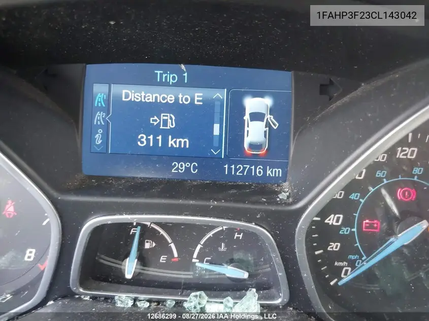 2012 FORD FOCUS VIN 1FAHP3F23CL143042 — фото 16