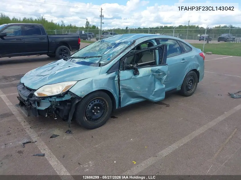 2012 FORD FOCUS VIN 1FAHP3F23CL143042 — фото 3