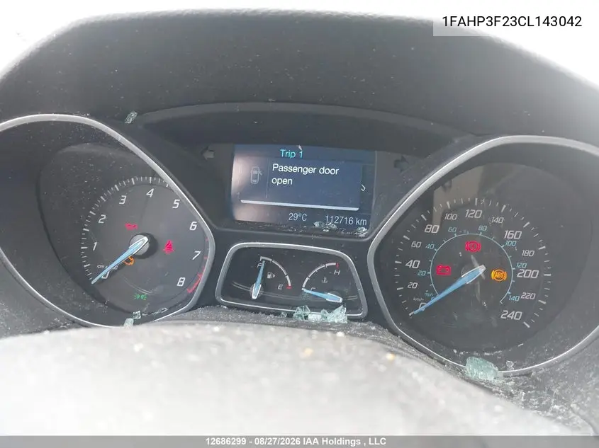 2012 FORD FOCUS VIN 1FAHP3F23CL143042 — фото 8