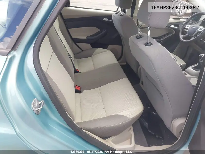 2012 FORD FOCUS VIN 1FAHP3F23CL143042 — фото 9