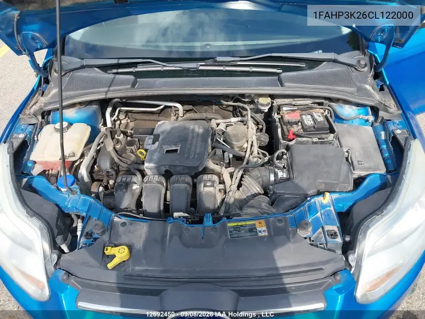 2012 FORD FOCUS VIN 1FAHP3K26CL122000 — фото 10