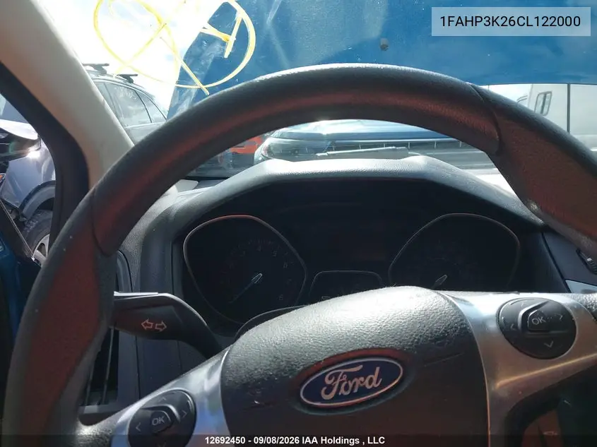 2012 FORD FOCUS VIN 1FAHP3K26CL122000 — фото 11