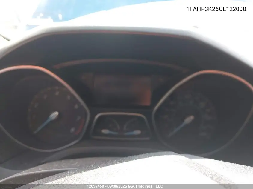 2012 FORD FOCUS VIN 1FAHP3K26CL122000 — фото 7
