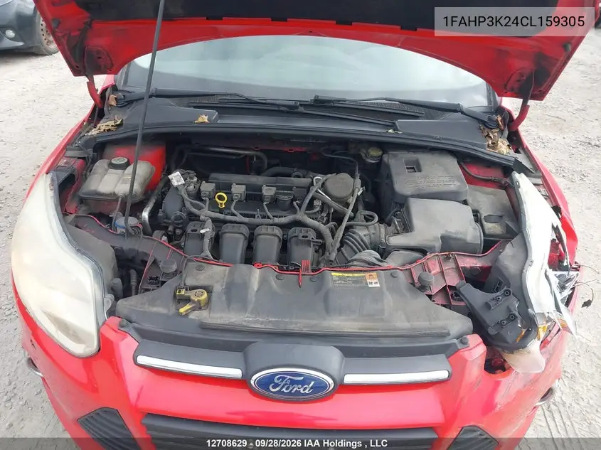 2012 FORD FOCUS VIN 1FAHP3K24CL159305 — фото 10