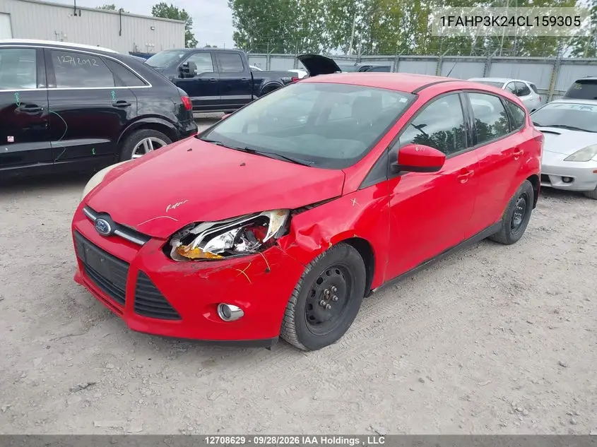 2012 FORD FOCUS VIN 1FAHP3K24CL159305 — фото 2