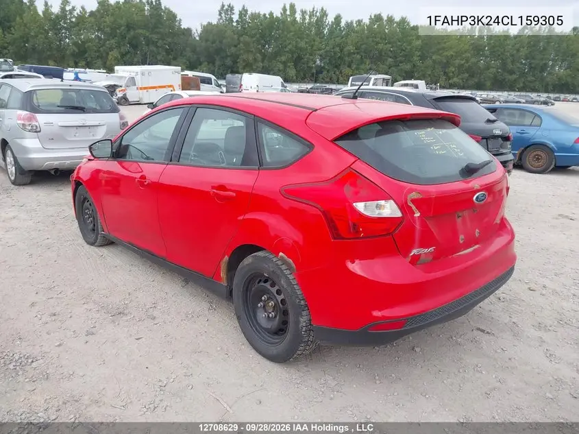 2012 FORD FOCUS VIN 1FAHP3K24CL159305 — фото 3