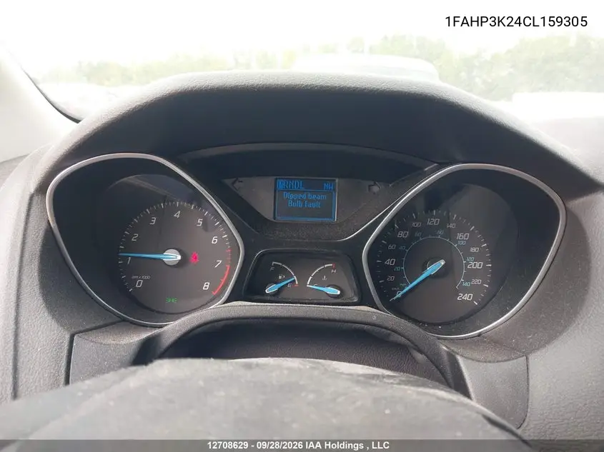 2012 FORD FOCUS VIN 1FAHP3K24CL159305 — фото 7