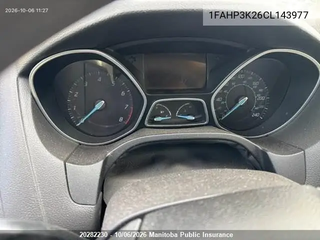 2012 FORD FOCUS VIN 1FAHP3K26CL143977 — фото 7