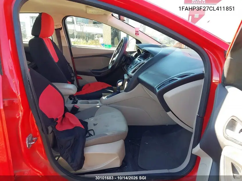 2012 FORD FOCUS VIN 1FAHP3F27CL411851 — фото 5