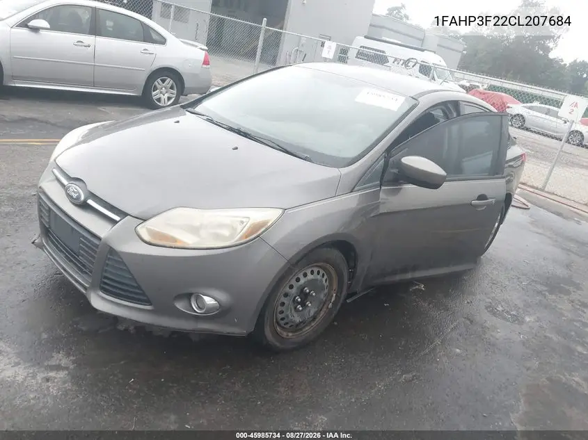 2012 FORD FOCUS VIN 1FAHP3F22CL207684 — фото 2