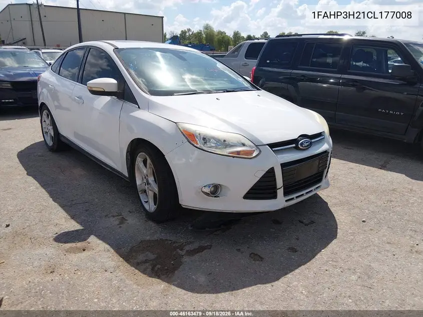 FORD FOCUS 2012, VIN 1FAHP3H21CL177008