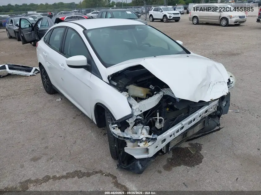 FORD FOCUS 2012, VIN 1FAHP3F22CL455885