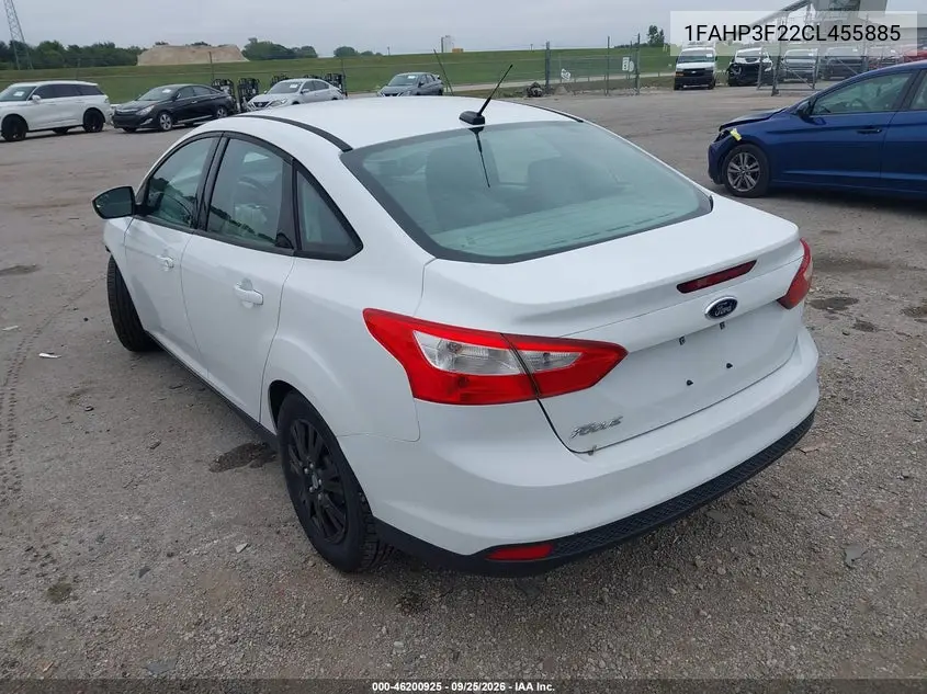 2012 FORD FOCUS VIN 1FAHP3F22CL455885 — фото 3