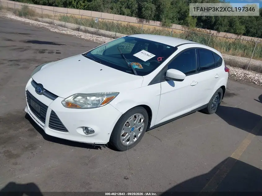 2012 FORD FOCUS VIN 1FAHP3K2XCL197346 — фото 2