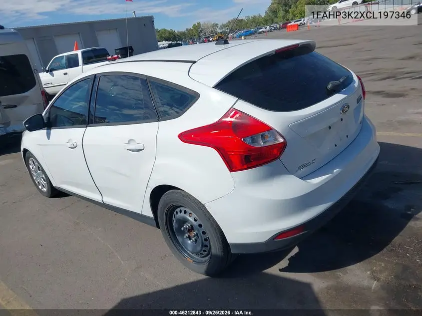2012 FORD FOCUS VIN 1FAHP3K2XCL197346 — фото 3