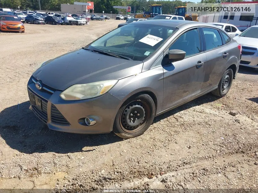 2012 FORD FOCUS VIN 1FAHP3F27CL126146 — фото 2