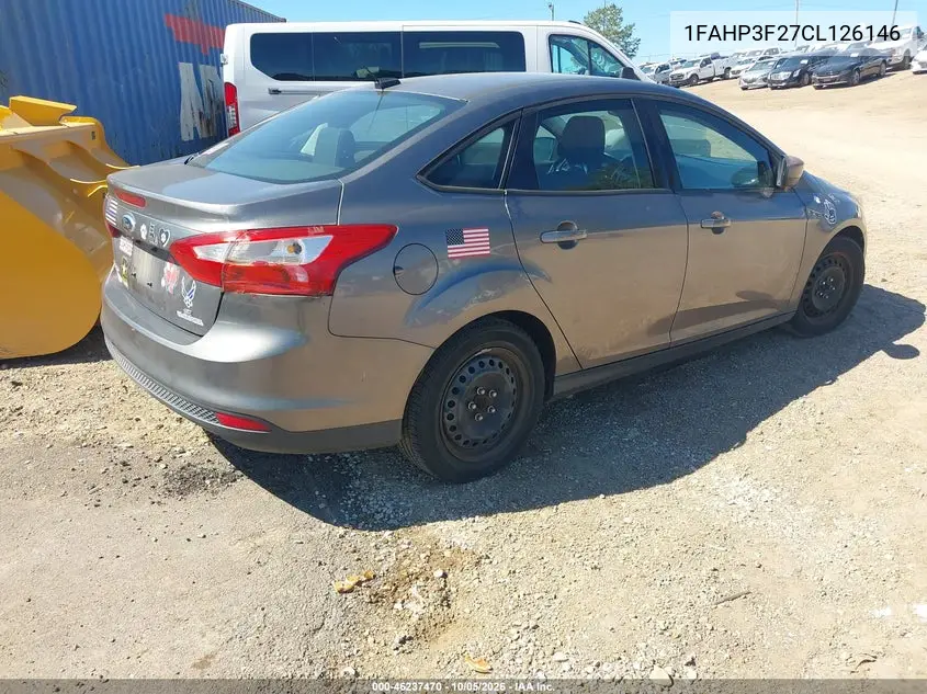 2012 FORD FOCUS VIN 1FAHP3F27CL126146 — фото 4