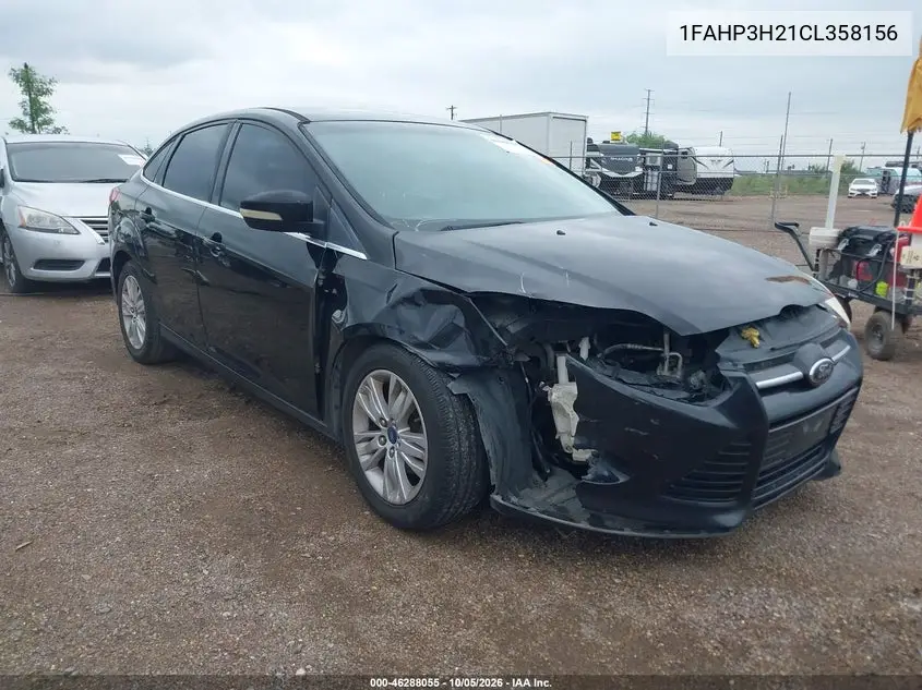 FORD FOCUS 2012, VIN 1FAHP3H21CL358156