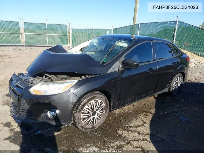 2012 FORD FOCUS VIN 1FAHP3F26CL324023 — фото 2