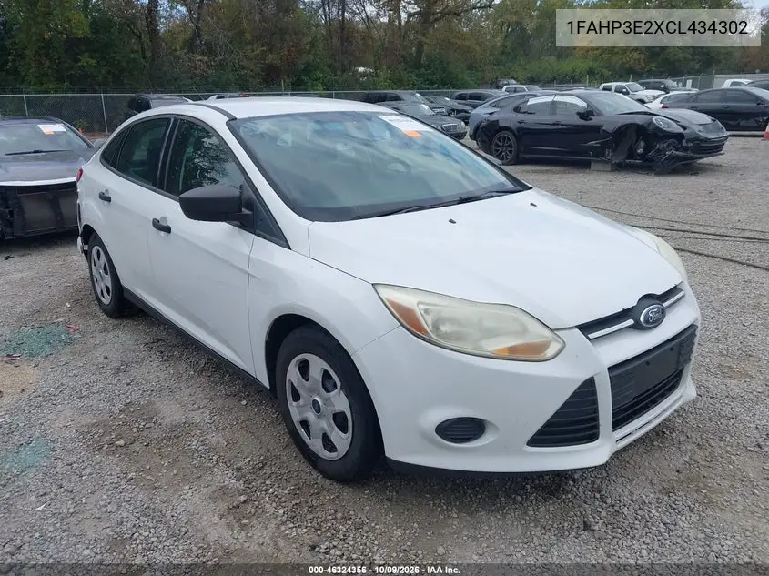 FORD FOCUS 2012, VIN 1FAHP3E2XCL434302