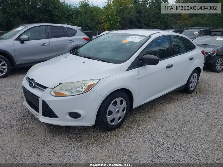 2012 FORD FOCUS VIN 1FAHP3E2XCL434302 — фото 2