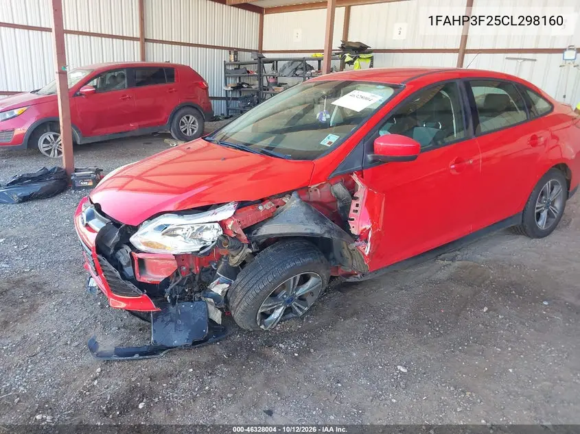 2012 FORD FOCUS VIN 1FAHP3F25CL298160 — фото 2