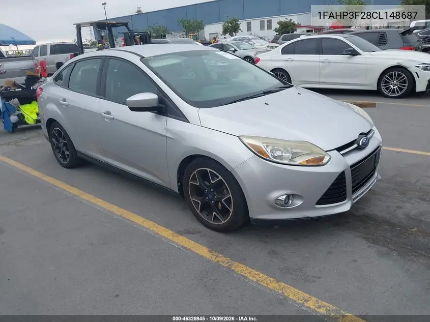 FORD FOCUS 2012, VIN 1FAHP3F28CL148687