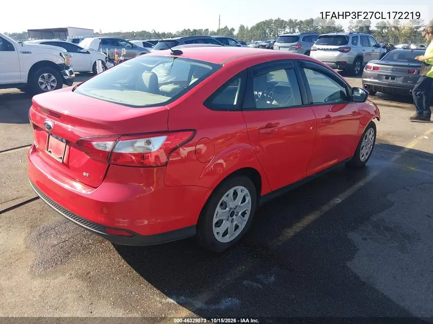 2012 FORD FOCUS VIN 1FAHP3F27CL172219 — фото 4
