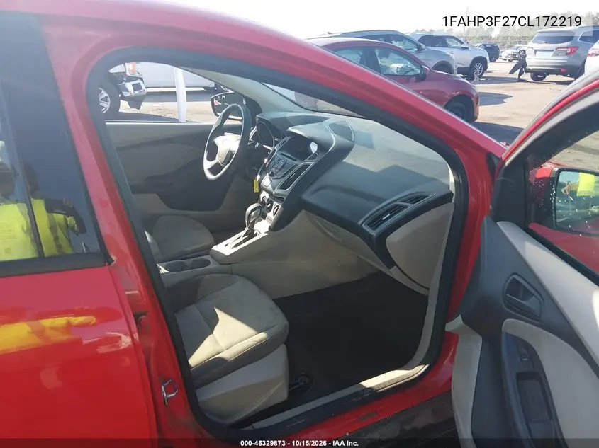 2012 FORD FOCUS VIN 1FAHP3F27CL172219 — фото 5