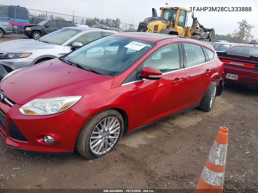 2012 FORD FOCUS VIN 1FAHP3M28CL333888 — фото 2