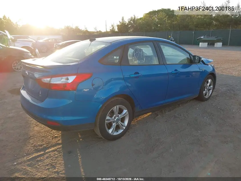 2012 FORD FOCUS VIN 1FAHP3F24CL200185 — фото 4