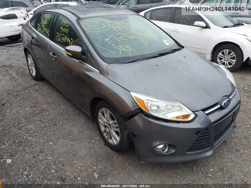 FORD FOCUS 2012, VIN 1FAHP3H24CL141040