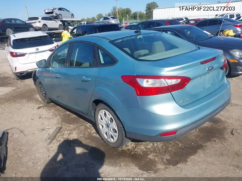 2012 FORD FOCUS VIN 1FAHP3F22CL277203 — фото 3