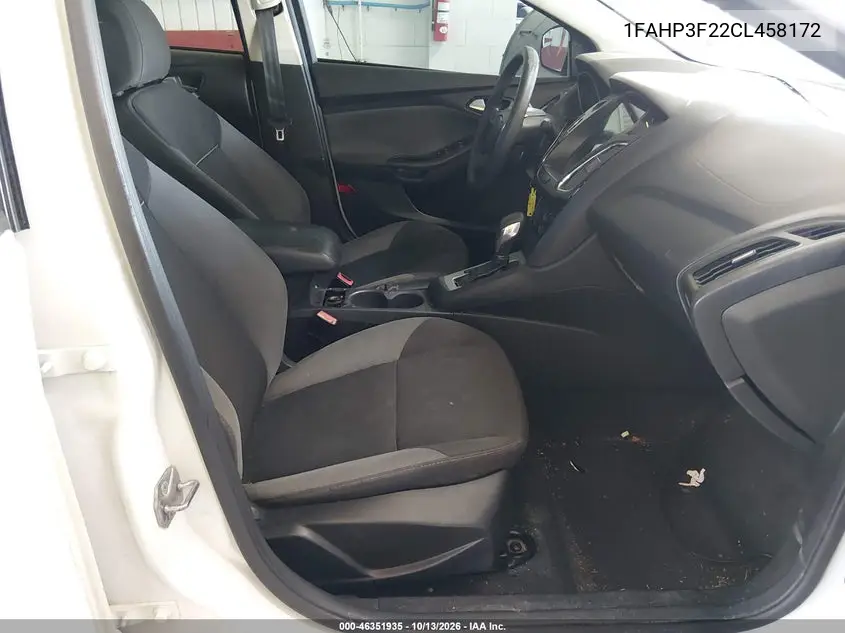 2012 FORD FOCUS VIN 1FAHP3F22CL458172 — фото 5