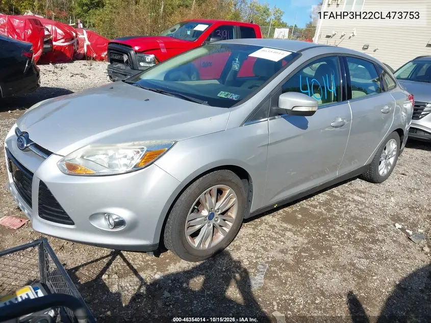 2012 FORD FOCUS VIN 1FAHP3H22CL473753 — фото 2