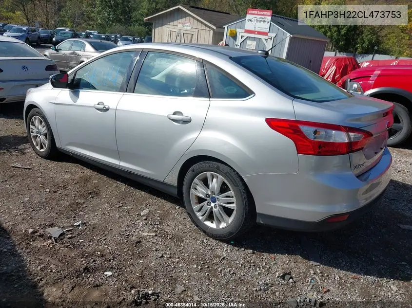 2012 FORD FOCUS VIN 1FAHP3H22CL473753 — фото 3