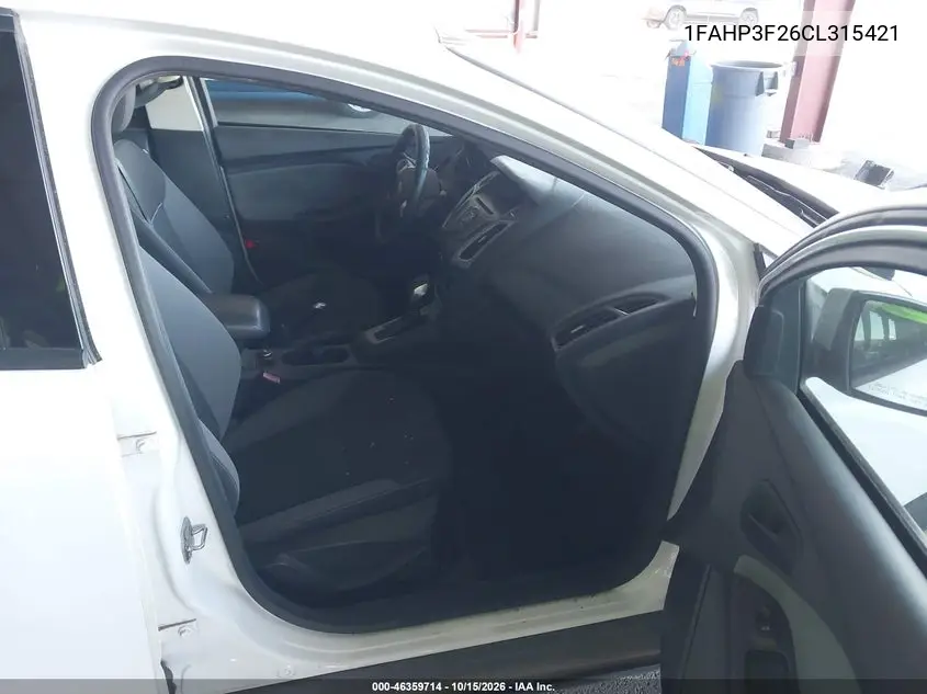 2012 FORD FOCUS VIN 1FAHP3F26CL315421 — фото 5