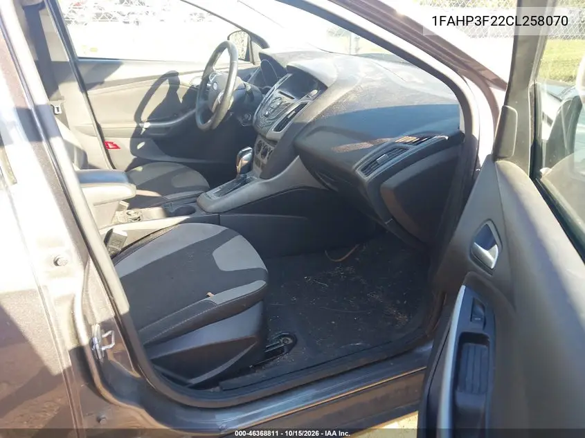 2012 FORD FOCUS VIN 1FAHP3F22CL258070 — фото 5