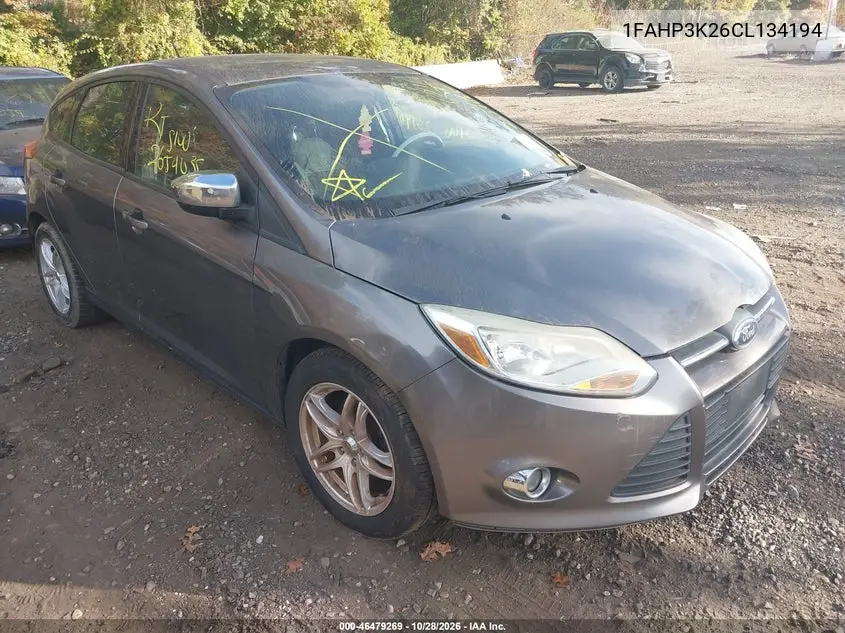 FORD FOCUS 2012, VIN 1FAHP3K26CL134194