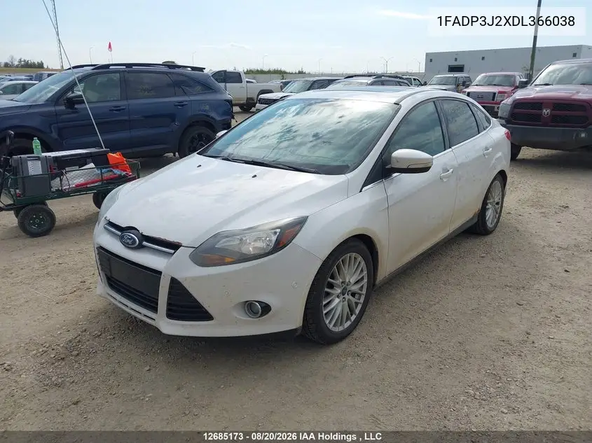 2013 FORD FOCUS VIN 1FADP3J2XDL366038 — фото 2