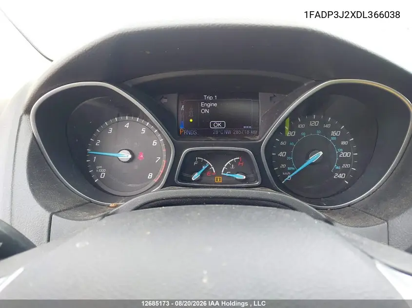 2013 FORD FOCUS VIN 1FADP3J2XDL366038 — фото 7