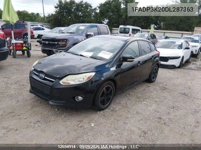 2013 FORD FOCUS VIN 1FADP3K20DL287363 — фото 3