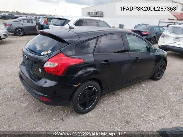 2013 FORD FOCUS VIN 1FADP3K20DL287363 — фото 5