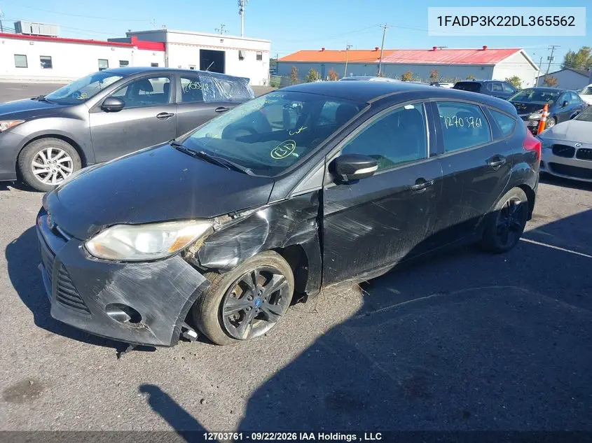 2013 FORD FOCUS VIN 1FADP3K22DL365562 — фото 2