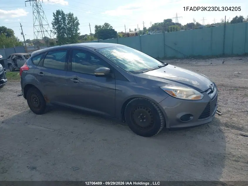 FORD FOCUS 2013, VIN 1FADP3K23DL304205