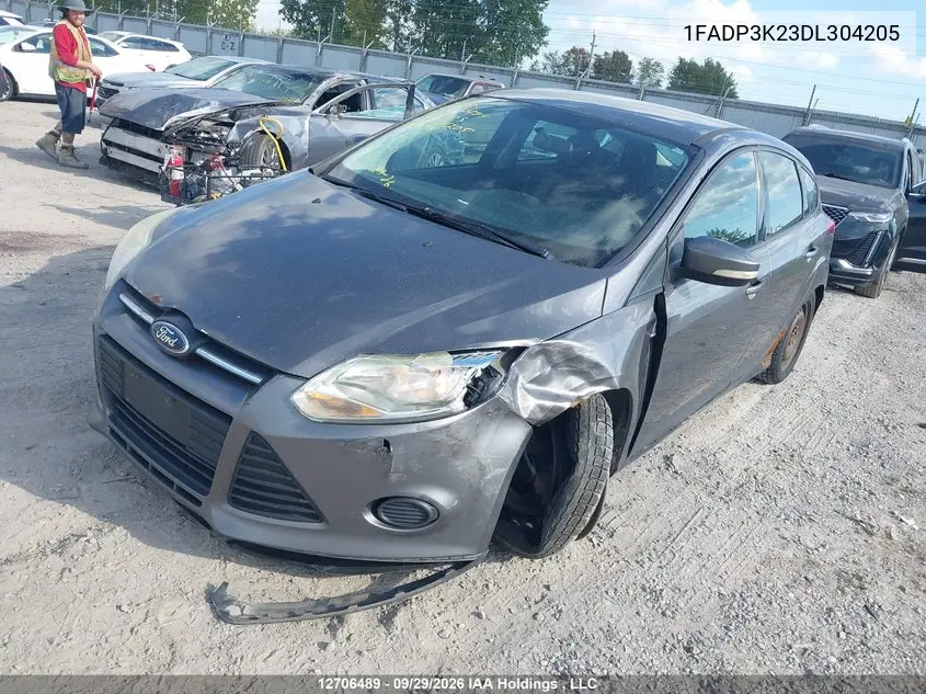 2013 FORD FOCUS VIN 1FADP3K23DL304205 — фото 2