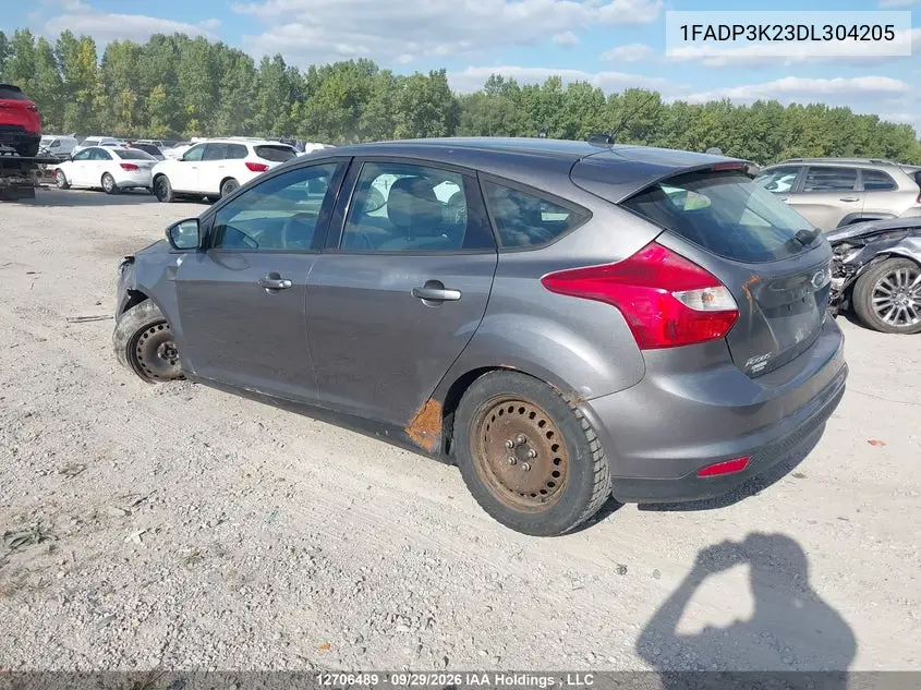 2013 FORD FOCUS VIN 1FADP3K23DL304205 — фото 3