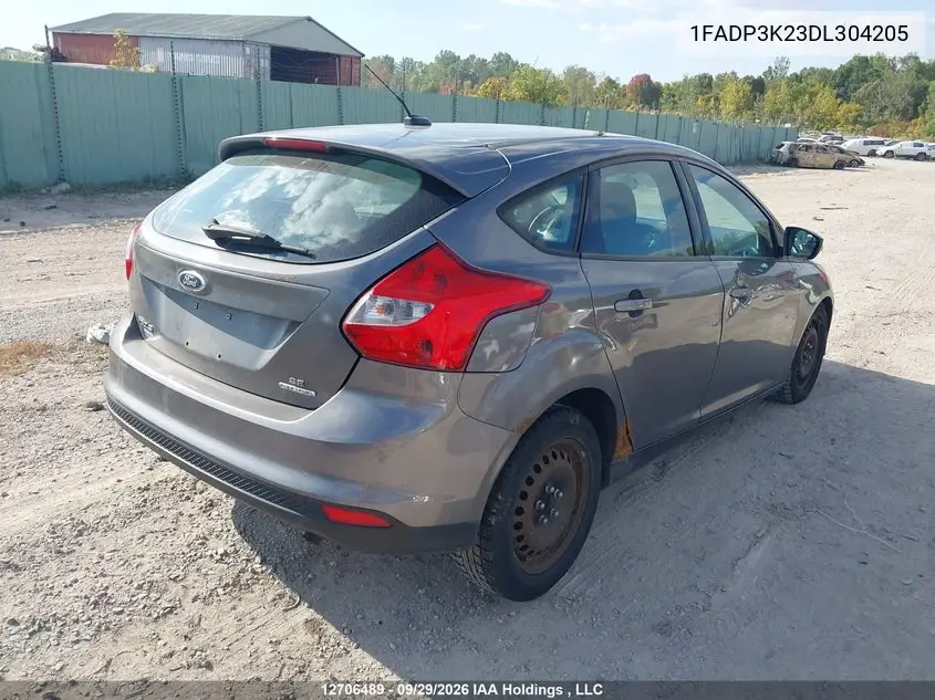 2013 FORD FOCUS VIN 1FADP3K23DL304205 — фото 4