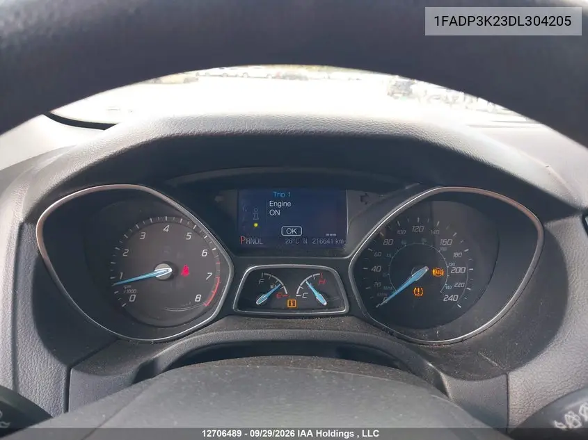2013 FORD FOCUS VIN 1FADP3K23DL304205 — фото 7